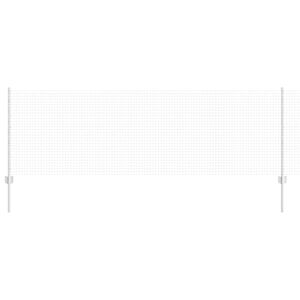 vidaXL Hegn med post S&oslash;lv 0,8 x 25 m St&aring;l
