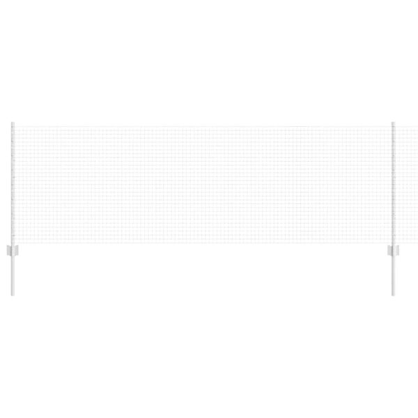 vidaXL Hegn med post S&oslash;lv 0,8 x 25 m St&aring;l