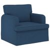 vidaXL Sofa 2 pcs Bl&aring; 144 x 80 x 85 cm Stof