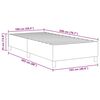 vidaXL Platform sengestel Creme 100 x 200 cm Velourstof