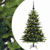 vidaXL Kunstigt juletr&aelig; med julekugle 120 cm 150 LED'er Varm hvid