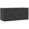 vidaXL tv-bord 99x39x44 cm st&aring;l sort
