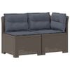 vidaXL 2-personers Havem&oslash;belsofa med Pudefyld Rattan Look 2-personers