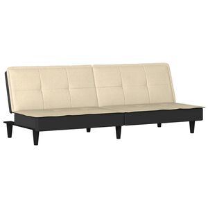 vidaXL sovesofa stof cremefarvet
