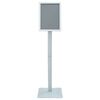 vidaXL Pedestal Plakatstand S&oslash;lv 32 x 27 x 119 cm PVC og st&oslash;bejern