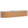 vidaXL H&aelig;vet bed Brun 240 x 80 x 44 cm St&aring;l