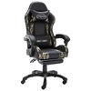vidaXL gamerstol med fodst&oslash;tte kunstl&aelig;der sort og camouflage