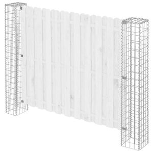 vidaXL Hegnsp&aelig;l 2 pcs S&oslash;lv 20 x 20 x 190 cm Metal