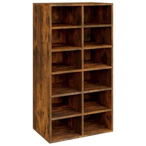 vidaXL skoreol 54x34x100,5 cm konstrueret tr&aelig; r&oslash;get sonoma-eg