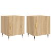 vidaXL sengeborde 2 stk. 40x40x50 cm konstrueret tr&aelig; sonoma-eg