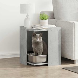 vidaXL toiletskjuler kattebakke 42x42x51 cm konstrueret tr&aelig; betongr&aring;