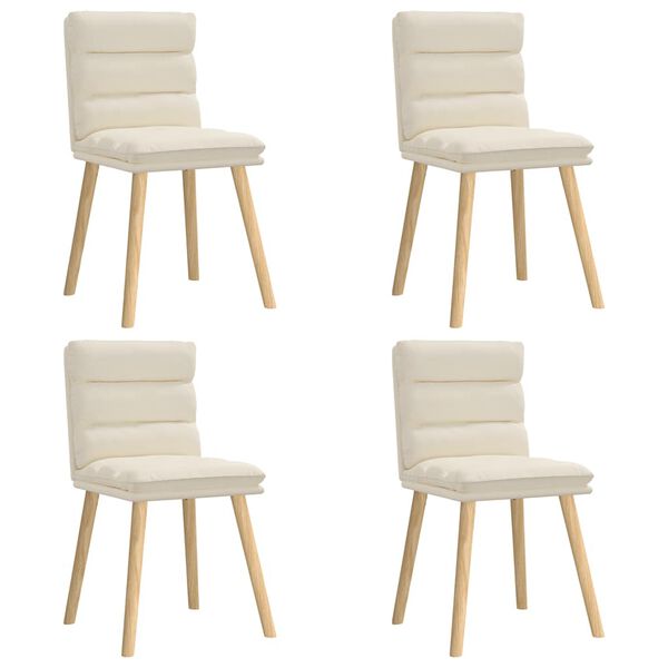 vidaXL spisebordsstole 4 stk. linned