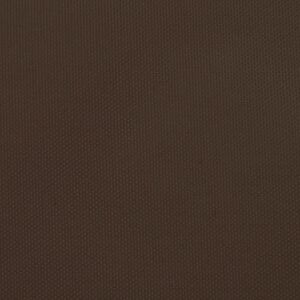 vidaXL solsejl 3x3x3 m oxfordstof trekantet brun