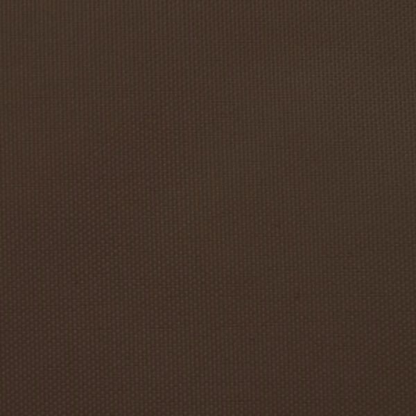 vidaXL solsejl 3x3x3 m oxfordstof trekantet brun