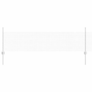 vidaXL Svejsede tr&aring;dhegn med stolper 100 x 0,5 m Galvaniseret st&aring;l