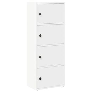 vidaXL bogreol 40x24x102 cm konstrueret tr&aelig; hvid