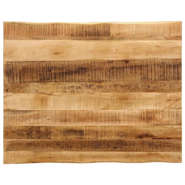 vidaXL bordplade 90x80x3,8 cm naturlig kant massivt ru mangotr&aelig;