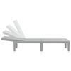 vidaXL liggestol 155,5x57x28 cm højdejusterbar polypropylen