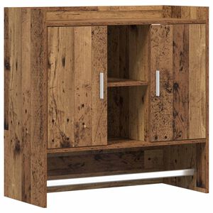 vidaXL V&aelig;ghylde V&aelig;gmonteret Gammelt tr&aelig; 80 x 36 x 80 cm