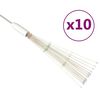 vidaXL udend&oslash;rslys fyrv&aelig;rkeridesign 10 stk. 20 cm 1400 LED flerfarvet