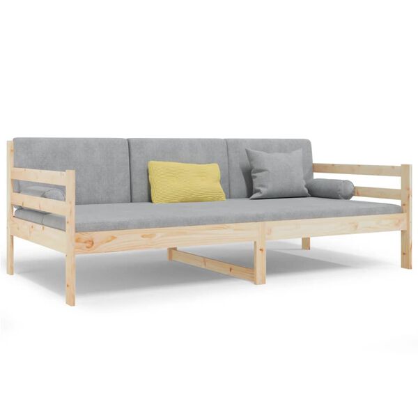 vidaXL daybed uden madras 90x190 cm massivt fyrretr&aelig;