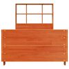 vidaXL sengeramme uden madras 90x190 cm massivt fyrretr&aelig; gyldenbrun