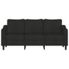 vidaXL 3-personers sofa 180 cm stof sort