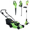 vidaXL ledningsfri pl&aelig;neklipper med elv&aelig;rkt&oslash;jss&aelig;t til haven
