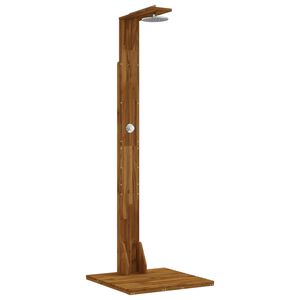 vidaXL Udend&oslash;rs bruser 219 cm Massiv akacietr&aelig; og rustfrit st&aring;l