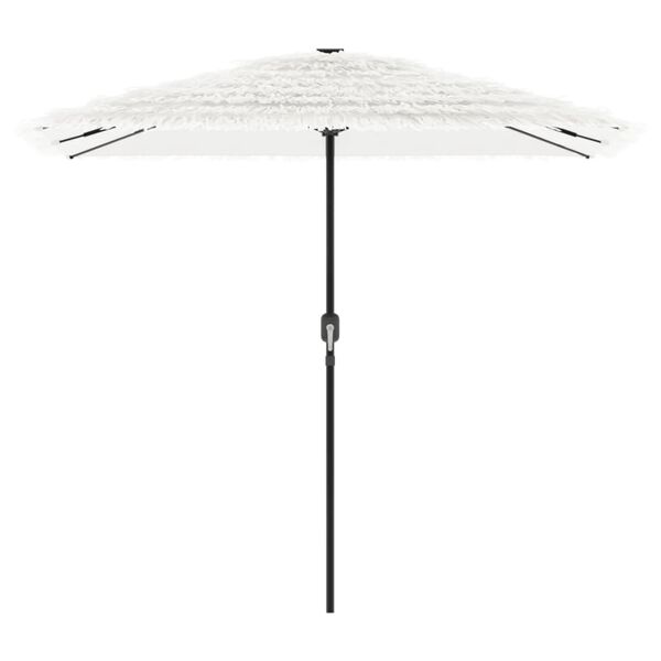 vidaXL haveparasol med st&aring;lstang 248x248x248 cm hvid