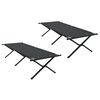 vidaXL Foldende Camping Seng 2 stk. Sort 210 x 80 x 46 cm Oxford stof
