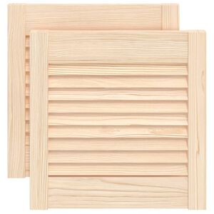 vidaXL skabsl&aring;ger 2 stk. 39,5x39,4 cm lameldesign massivt fyrretr&aelig;