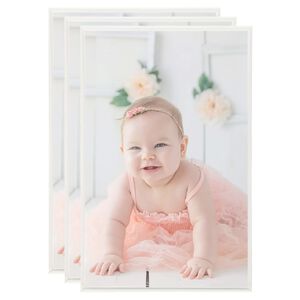 vidaXL billedrammer 3 stk. til bord 13x18 cm MDF s&oslash;lvfarvet