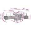 vidaXL Havesofa S&aelig;t med opbevaring 7 pcs Gr&aring; Poly rattan