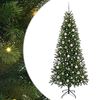 vidaXL Kunstigt juletr&aelig; med 300 LED'er Gr&oslash;n 210 cm PE og PVC
