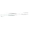 vidaXL gabionkurv med cover 800x50x50 cm galvaniseret jern
