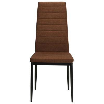 vidaXL spisebordsstole 6 stk. stof brun