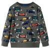 Sweatshirt til b&oslash;rn str. 92 kakifarvet