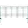 vidaXL eurohegn 20 x 1,5 m st&aring;l gr&oslash;n