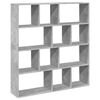 vidaXL bogreol 132x29x141,5 cm konstrueret tr&aelig; betongr&aring;