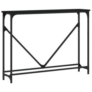 vidaXL konsolbord 102x22,5x75 cm konstrueret tr&aelig; sort