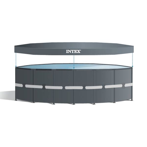 Intex Ultra XTR Frame swimmingpools&aelig;t 732x132 cm rund 26340GN