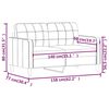 vidaXL 2-personers sofa 140 cm stof vinrød