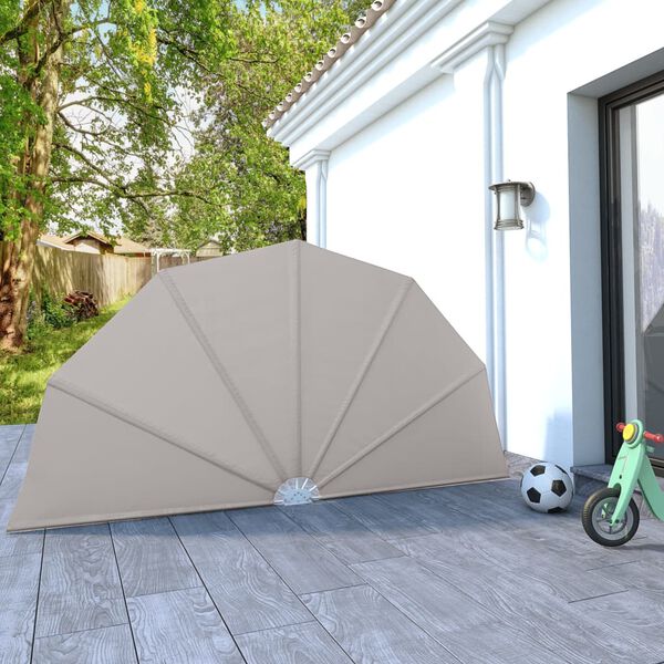 vidaXL sammenklappelig sidemarkise til terrasse cremefarvet 160 cm