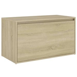 vidaXL entr&eacute;b&aelig;nk 80x40x45 cm konstrueret tr&aelig; sonoma-eg