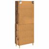 vidaXL Highboard Gammelt tr&aelig; 69,5 x 32,5 x 180 cm Konstrueret tr&aelig;