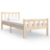 vidaXL sengeramme 90x190 cm massivt tr&aelig;