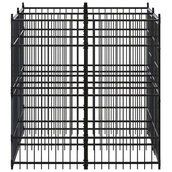 vidaXL udend&oslash;rs hundel&oslash;beg&aring;rd 3,69 m&sup2; st&aring;l