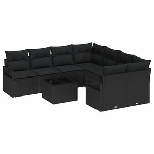 vidaXL Sofa S&aelig;t 9 stk. 8-Antal s&aelig;der Sort polyrattan