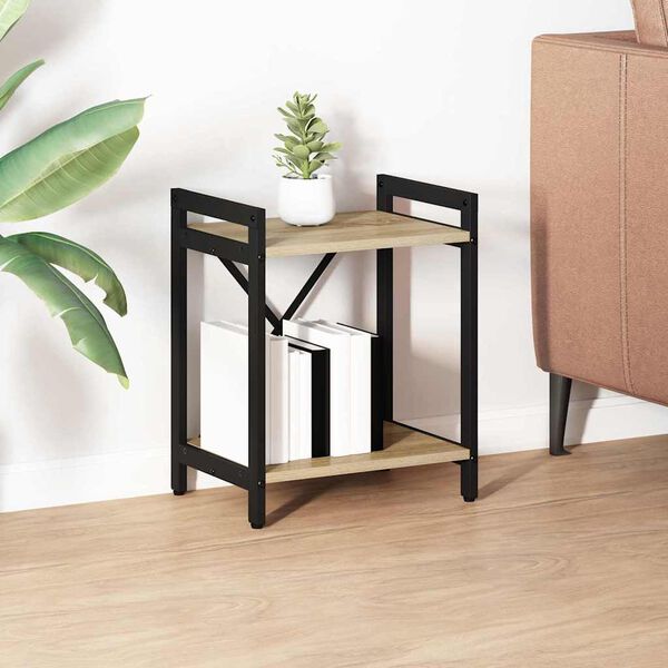 vidaXL Bogreol Sonoma eg 40 x 30 x 50 cm Konstrueret tr&aelig;